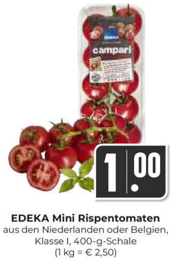 EDEKA Mini Rispentomaten 400 G Schale Angebot Bei Hieber S Frische Center