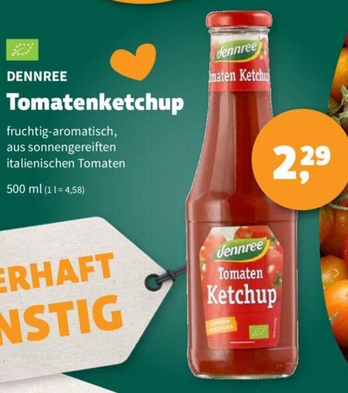 Dennree Tomatenketchup Ml Angebot Bei Denns Biomarkt