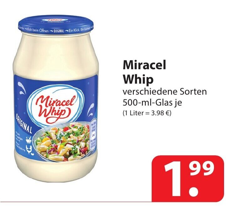 Miracel Whip Ml Glas Angebot Bei Famila Nord Ost