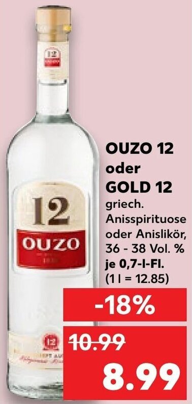 Ouzo Oder Gold L Fl Angebot Bei Kaufland