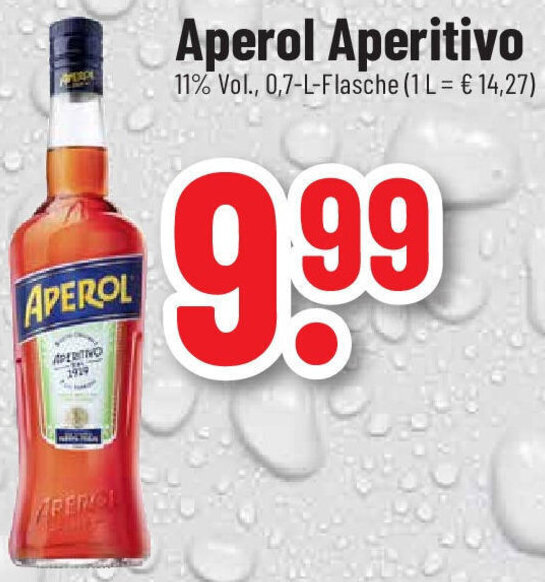 Aperol Aperitivo L Flasche Angebot Bei Trinkgut