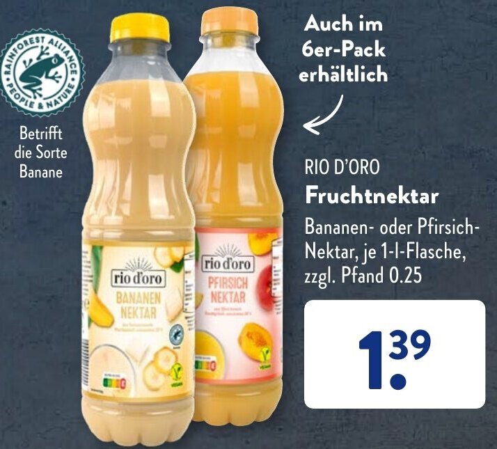 RIO D ORO Fruchtnektar 1 L Flasche Angebot bei Aldi Süd