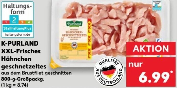 K Purland Xxl Frisches H Hnchen Geschnetzeltes G Angebot Bei Kaufland