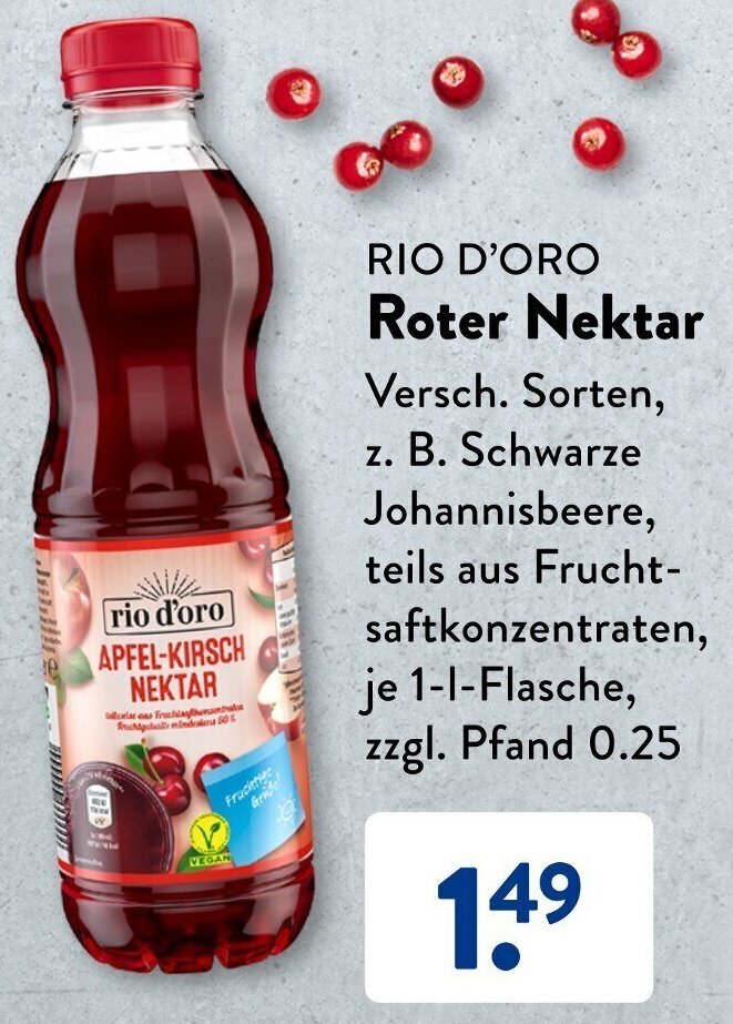 Rio D Oro Roter Nektar L Flasche Angebot Bei Aldi S D