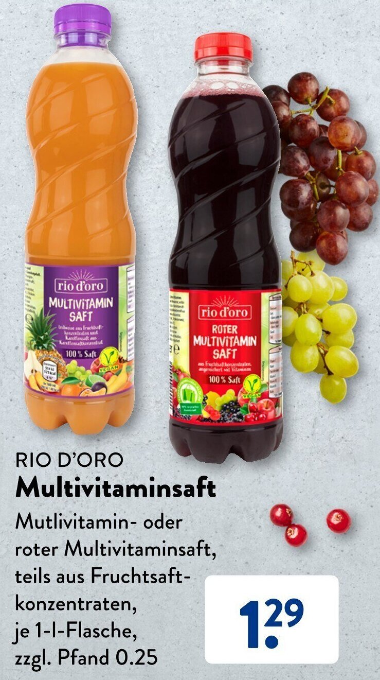 Rio D Oro Multivitaminsaft L Flasche Angebot Bei Aldi S D