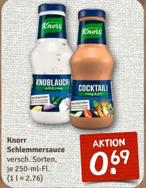 Knorr Schlemmersauce Versch Sorten Je Ml Angebot Bei Nahkauf