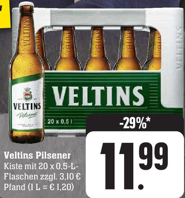 Veltins Pilsener Kiste Mit X L Flaschen Angebot Bei E Center