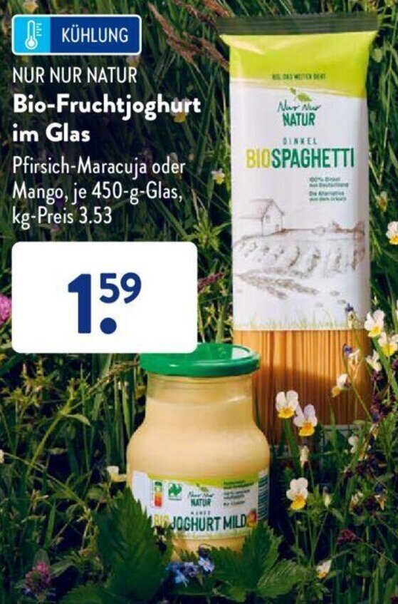 Nur Nur Natur Bio Fruchtjoghurt Im Glas G Glas Angebot Bei Aldi S D