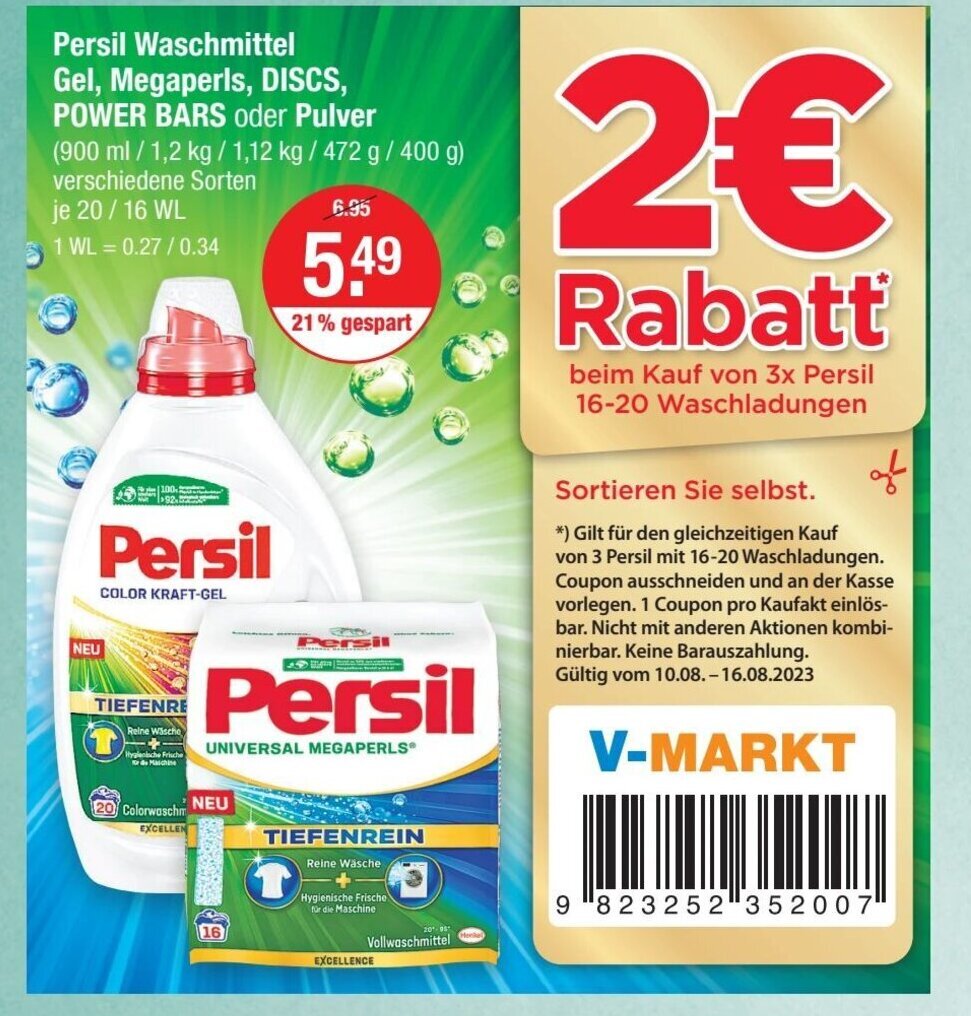 Persil Waschmittel Gel Megaperls Discs Power Bars Oder Pulver Je