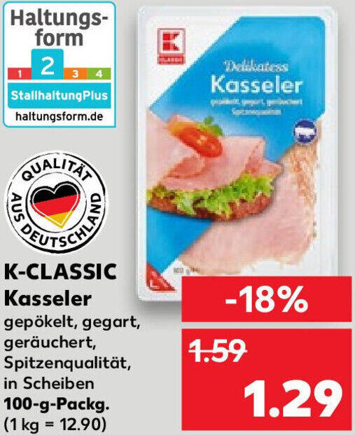 K Classic Kasseler G Packg Angebot Bei Kaufland