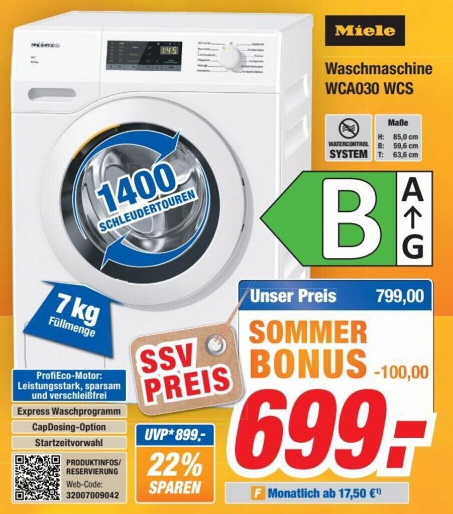 Miele Waschmaschine Wca Wcs Angebot Bei Expert Bening