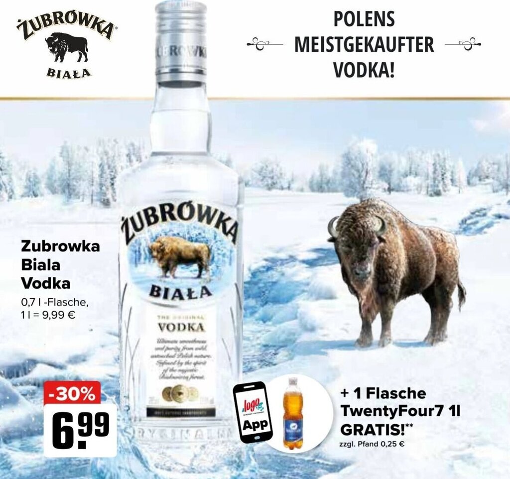 Zubrowka Biala Vodka Ml Angebot Bei Logo Getr Nkemarkt