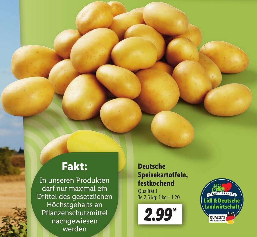 Deutsche Speisekartoffeln Festkochend Kg Angebot Bei Lidl