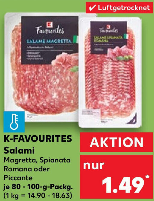 K Favourites Salami G Packg Angebot Bei Kaufland