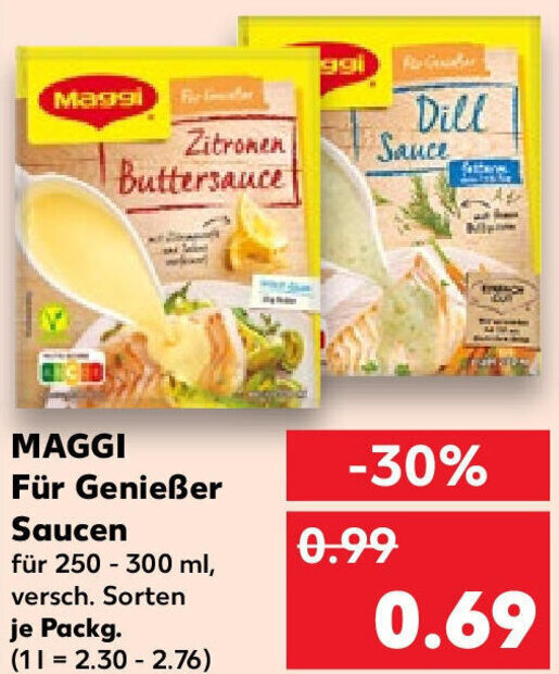 Maggi F R Genie Er Saucen Angebot Bei Kaufland