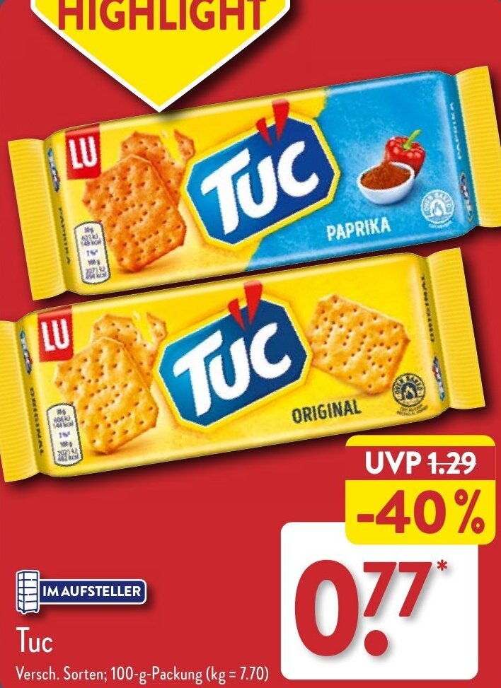 Tuc G Packung Angebot Bei Aldi Nord