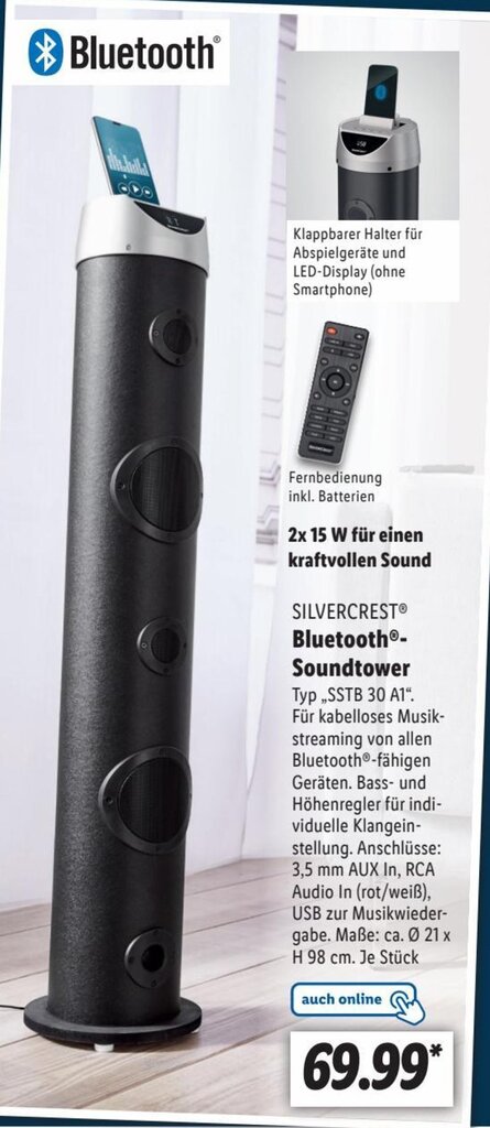 Silvercrest Bluetooth Soundtower Angebot Bei Lidl