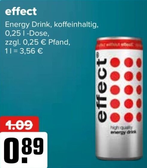 Effect Energy Drink L Dose Angebot Bei Logo Getr Nkemarkt