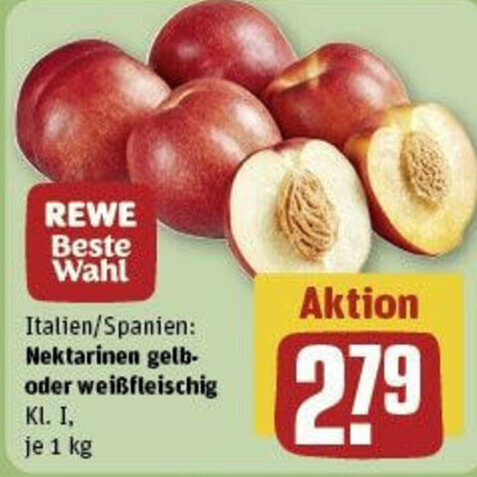 Nektarinen Gelb Oder Wei Fleischig Kg Angebot Bei Rewe