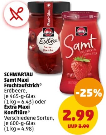 Schwartau Samt Maxi Fruchtaufstrich G Glas Oder Extra Maxi