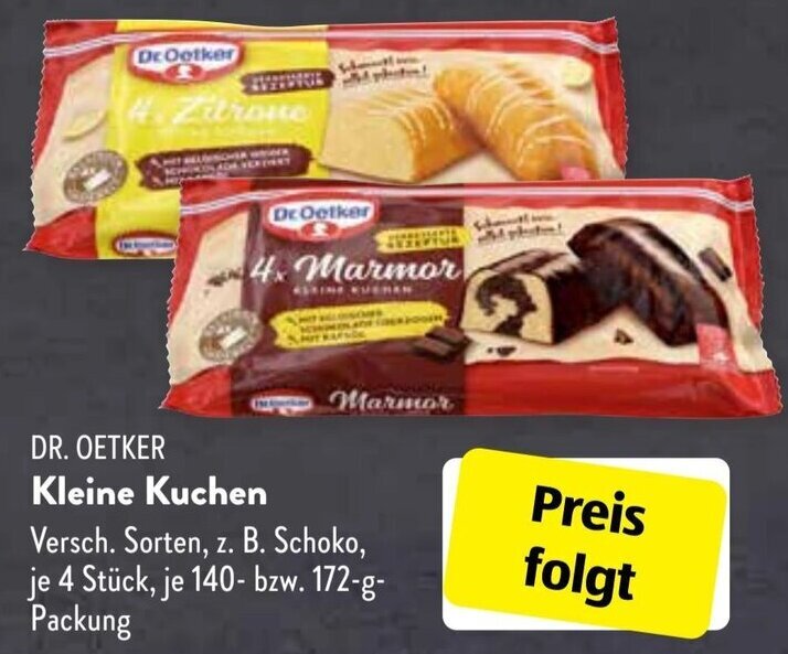 Dr Oetker Kleine Kuchen G Packung Angebot Bei Aldi S D