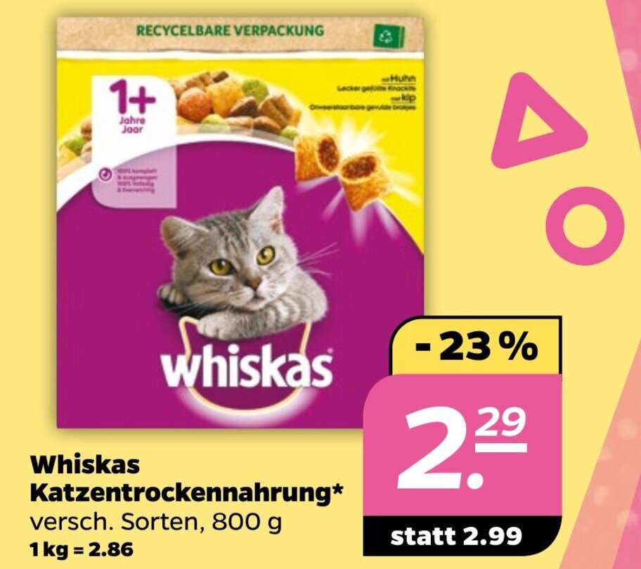 Whiskas Katzentrockennahrung G Angebot Bei Netto