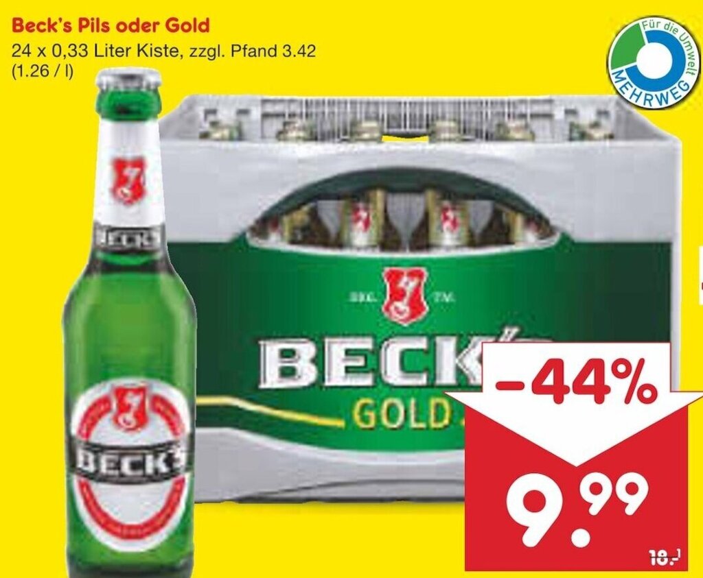 Beck S Pils Oder Gold X Liter Kiste Angebot Bei Netto Marken