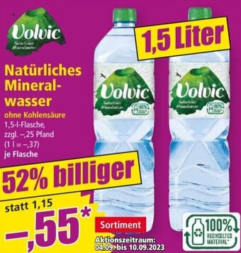 Volvic Nat Rliches Mineralwasser Liter Angebot Bei Norma