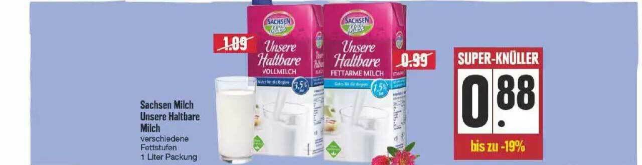 Sachsen Milch Unsere Haltbare Milch Angebot Bei Edeka