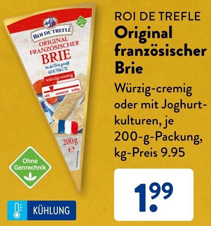 Roi De Trefle Original Franz Sischer Brie G Packung Angebot Bei