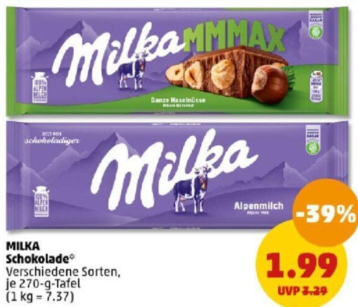 Milka Schokolade G Tafel Angebot Bei Penny