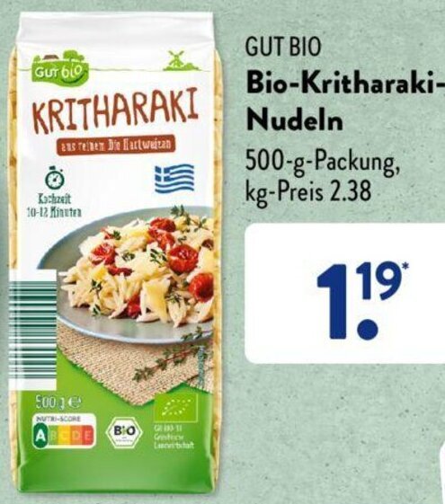 Gut Bio Bio Kritharaki Nudeln G Packung Angebot Bei Aldi S D