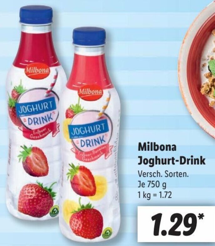 Milbona Joghurt Drink G Angebot Bei Lidl