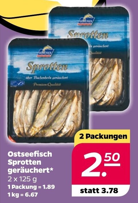 Ostseefisch Sprotten Ger Uchert Packungen Angebot Bei Netto