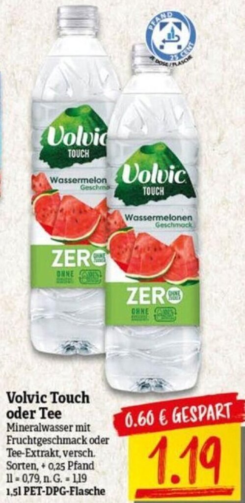 Volvic Touch Oder Tee L Angebot Bei Np Discount