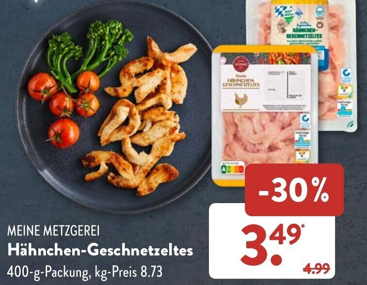 Meine Metzgerei H Hnchen Geschnetzeltes G Packung Angebot Bei Aldi S D