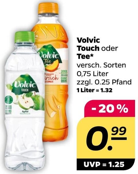 Volvic Touch Oder Tee 0 75 Liter Angebot Bei NETTO