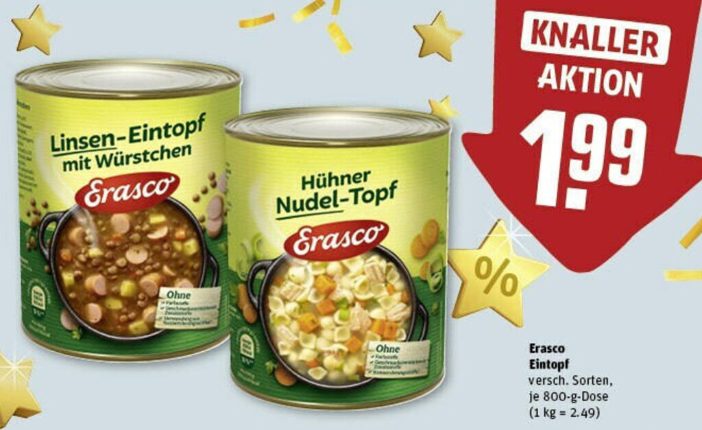 Erasco Eintopf G Dose Angebot Bei Rewe