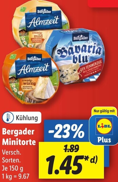 Bergader Minitorte G Angebot Bei Lidl