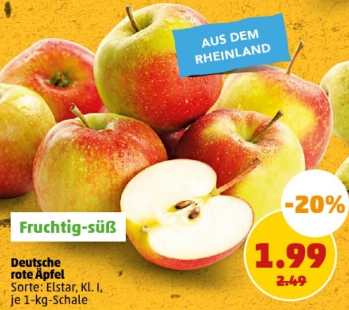 Deutsche Rote Pfel Kg Schale Angebot Bei Penny