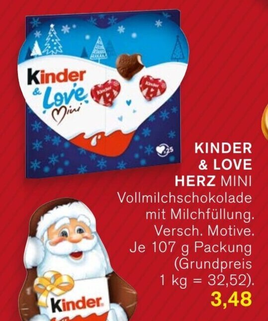 Ferrero Kinder Love Herz Mini Angebot Bei Kodi