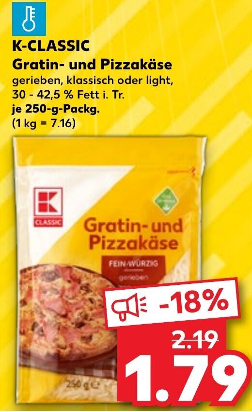 K Classic Gratin Und Pizzak Se G Packg Angebot Bei Kaufland