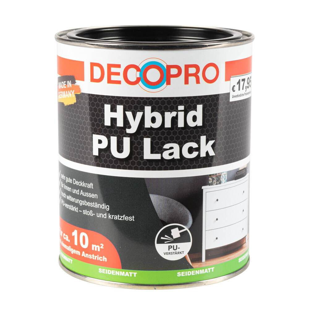 Decopro Hybrid Pu Lack Tiefschwarz Seidenmatt Ral 9005 Angebot Bei