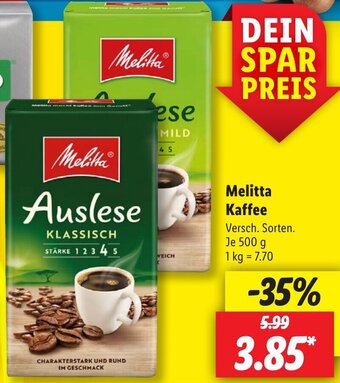 Melitta Kaffee 500 G Angebot Bei Lidl