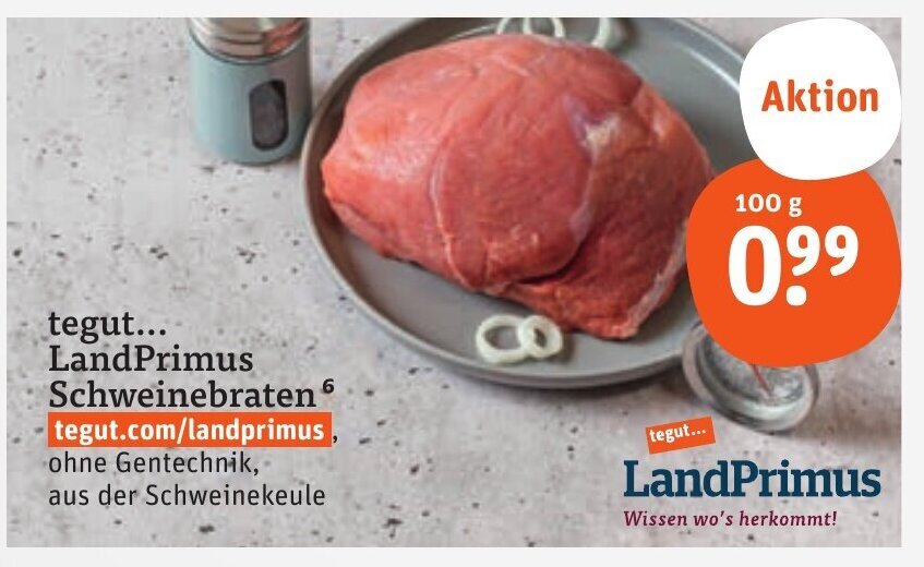 Landprimus Schweinebraten G Angebot Bei Tegut