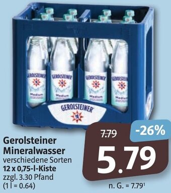 Gerolsteiner Mineralwasser 12x0 75 L Kiste Angebot Bei Markant