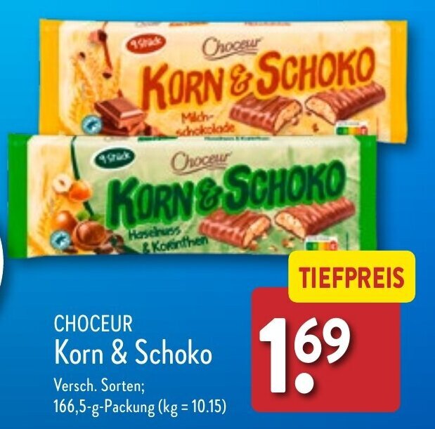 Choceur Korn Schoko G Packung Angebot Bei Aldi Nord