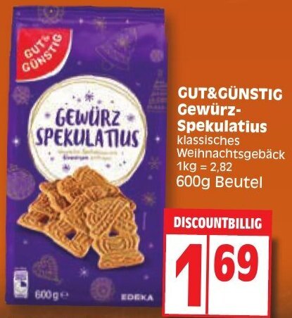 Gut G Nstig Gew Rz Spekulatius G Beutel Angebot Bei Edeka