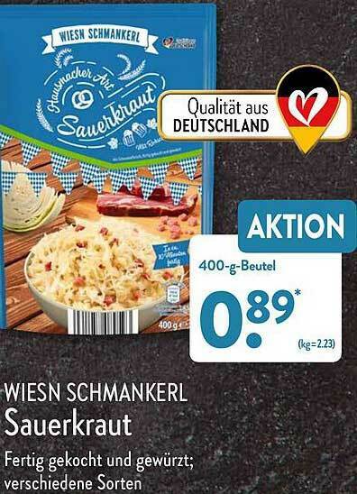 Wiesn Schmankerl Sauerkraut Angebot Bei Aldi Nord