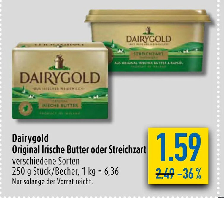 Dairygold Original Irische Butter Oder Streichzart G Angebot Bei Diska